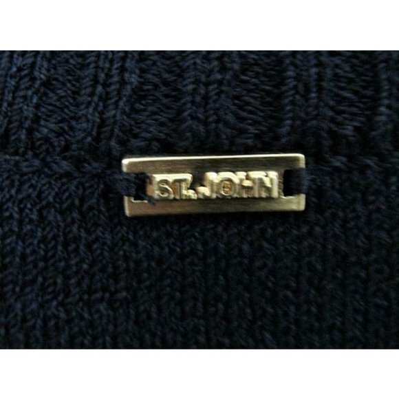 St. John Santana Knit Shell Top Sleeveless Medium Vintage - Picture 6 of 12